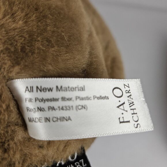 FAO Schwarz 160th Anniversary Teddy Bear Embossed Large Stuffed Plush Christmas - Picture 16 of 16